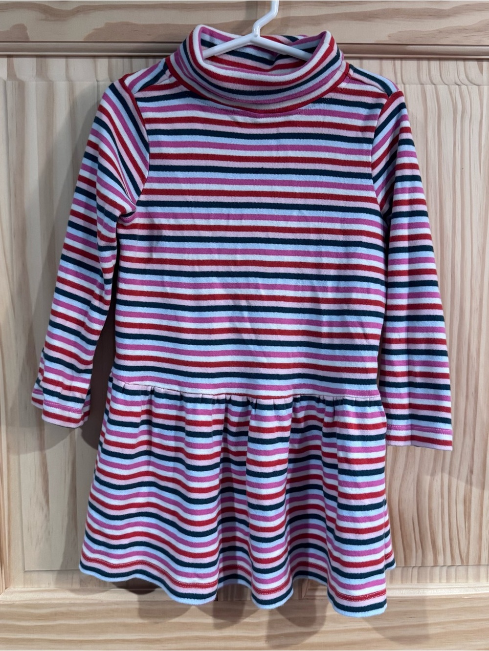 Hanna Andersson Striped Turtleneck Dress size 4